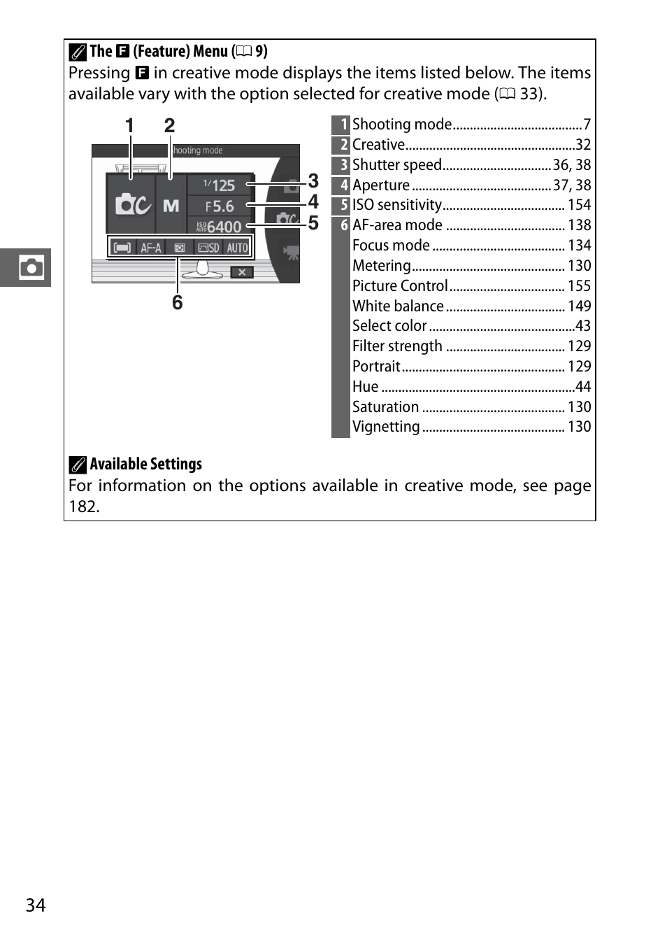 0 34) to selec, Menu (0 34) | Nikon S2 User Manual | Page 54 / 236