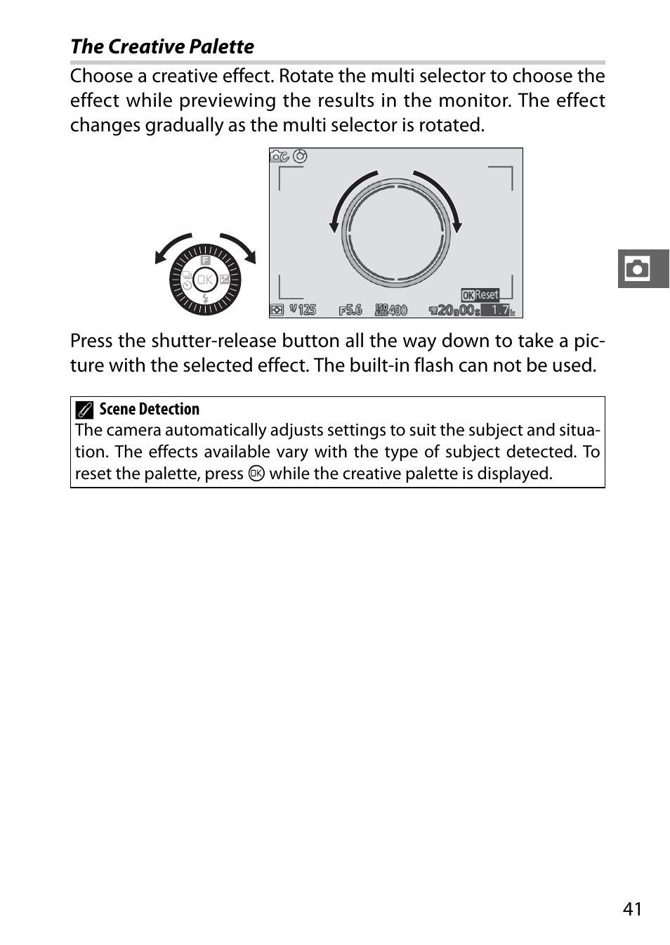 The creative palette | Nikon S2 User Manual | Page 61 / 236