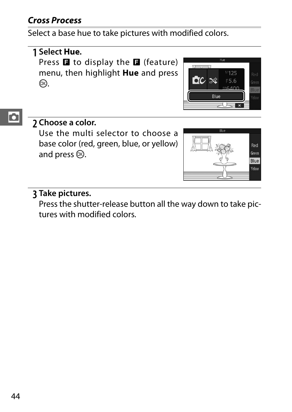 Cross process | Nikon S2 User Manual | Page 64 / 236