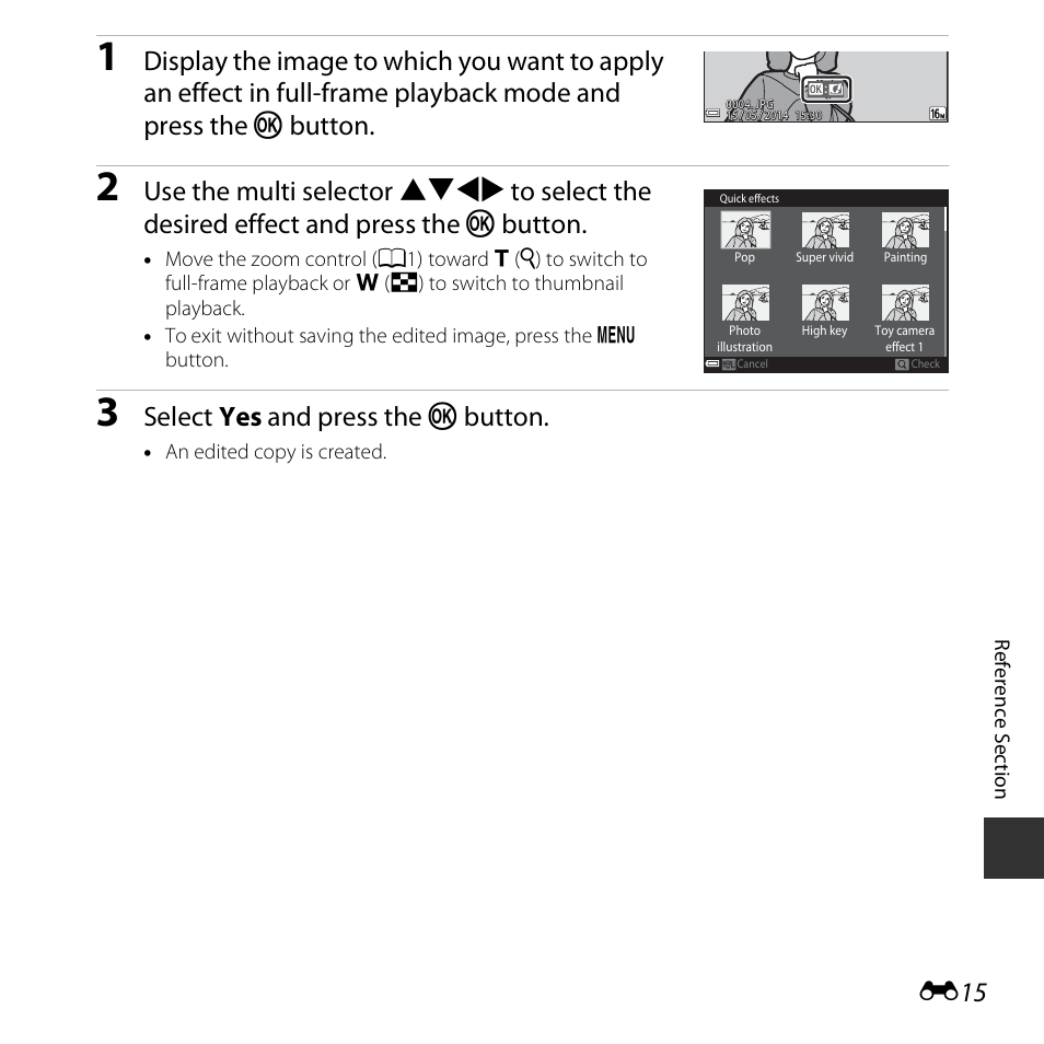 Select yes and press the k button | Nikon S5300 User Manual | Page 127 / 240