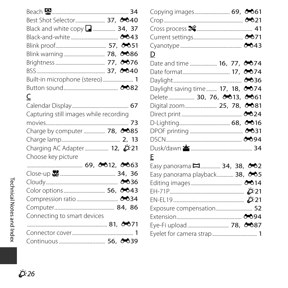 Nikon S5300 User Manual | Page 234 / 240