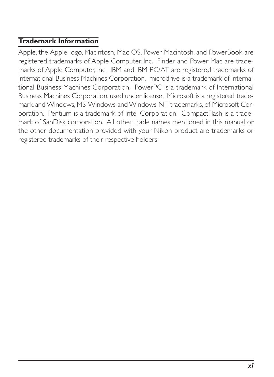 Nikon D1H User Manual | Page 11 / 238