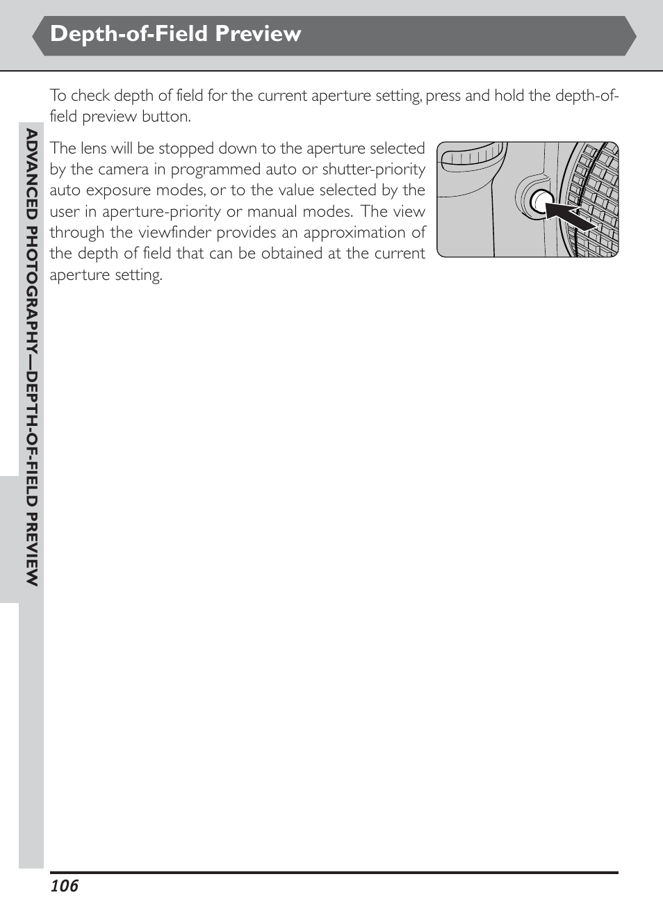Depth-of-field preview | Nikon D1H User Manual | Page 120 / 238