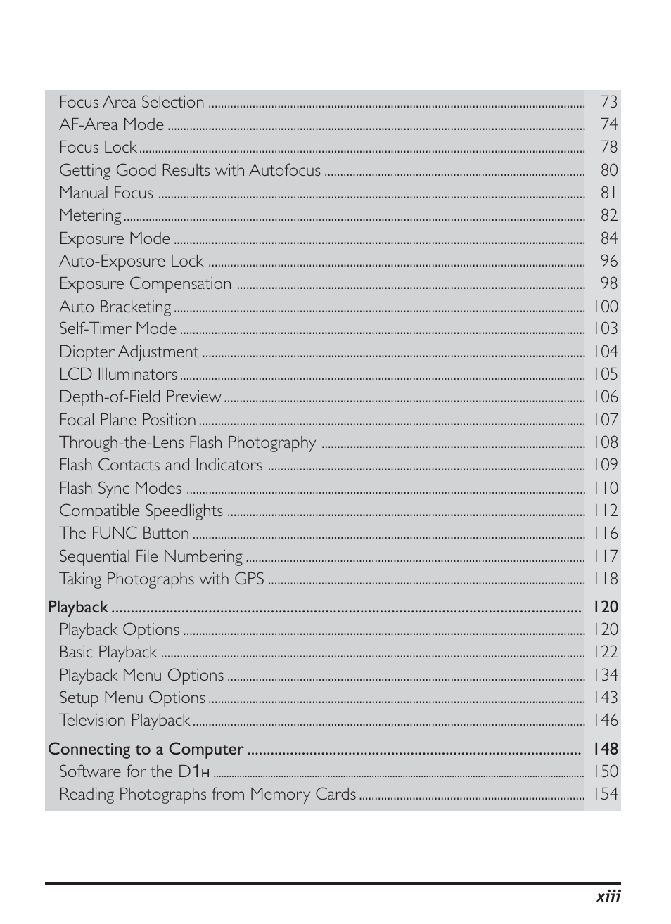 Nikon D1H User Manual | Page 13 / 238