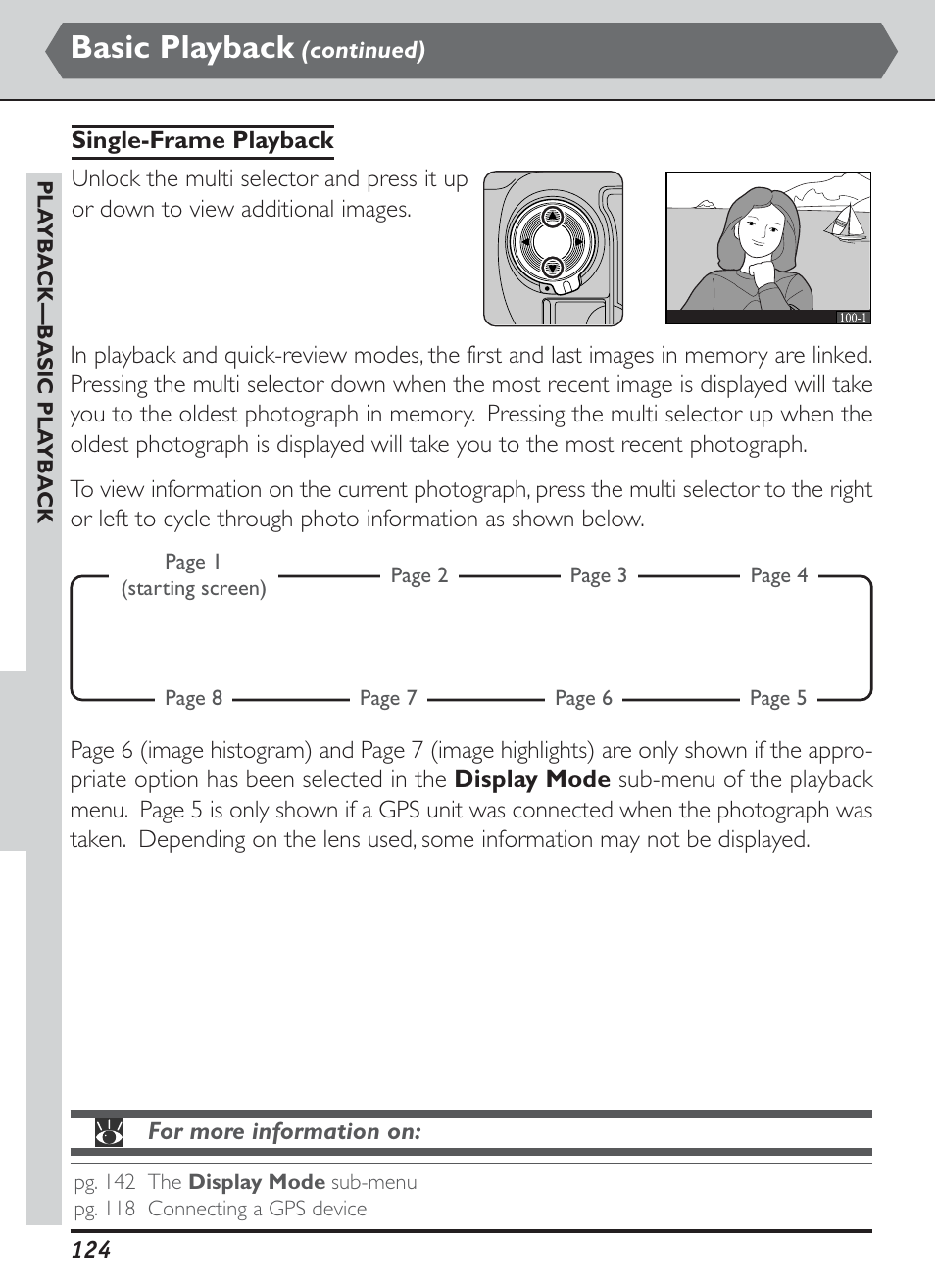 Basic playback | Nikon D1H User Manual | Page 138 / 238