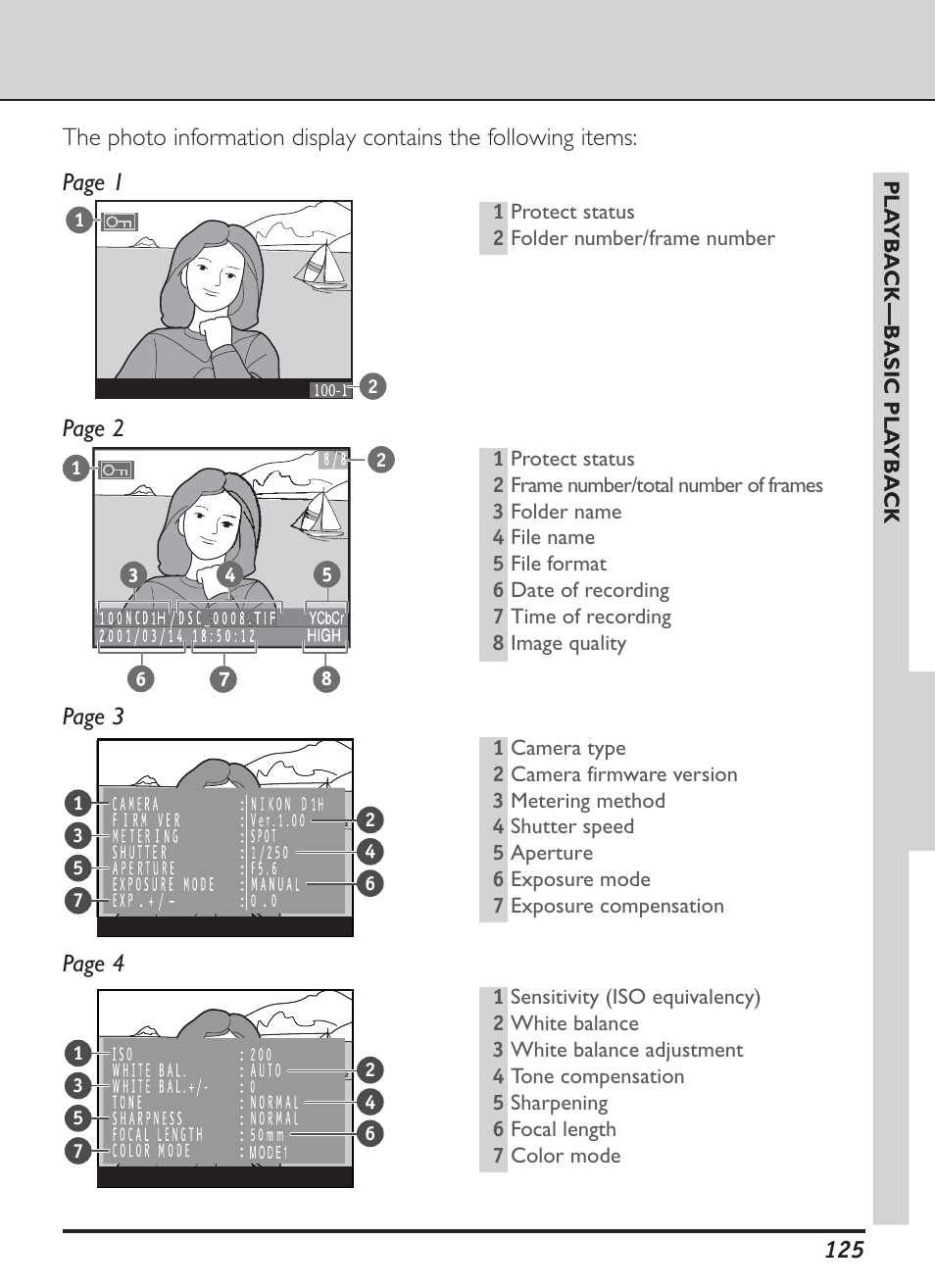 Page 2, Page 3, Page 4 | Nikon D1H User Manual | Page 139 / 238