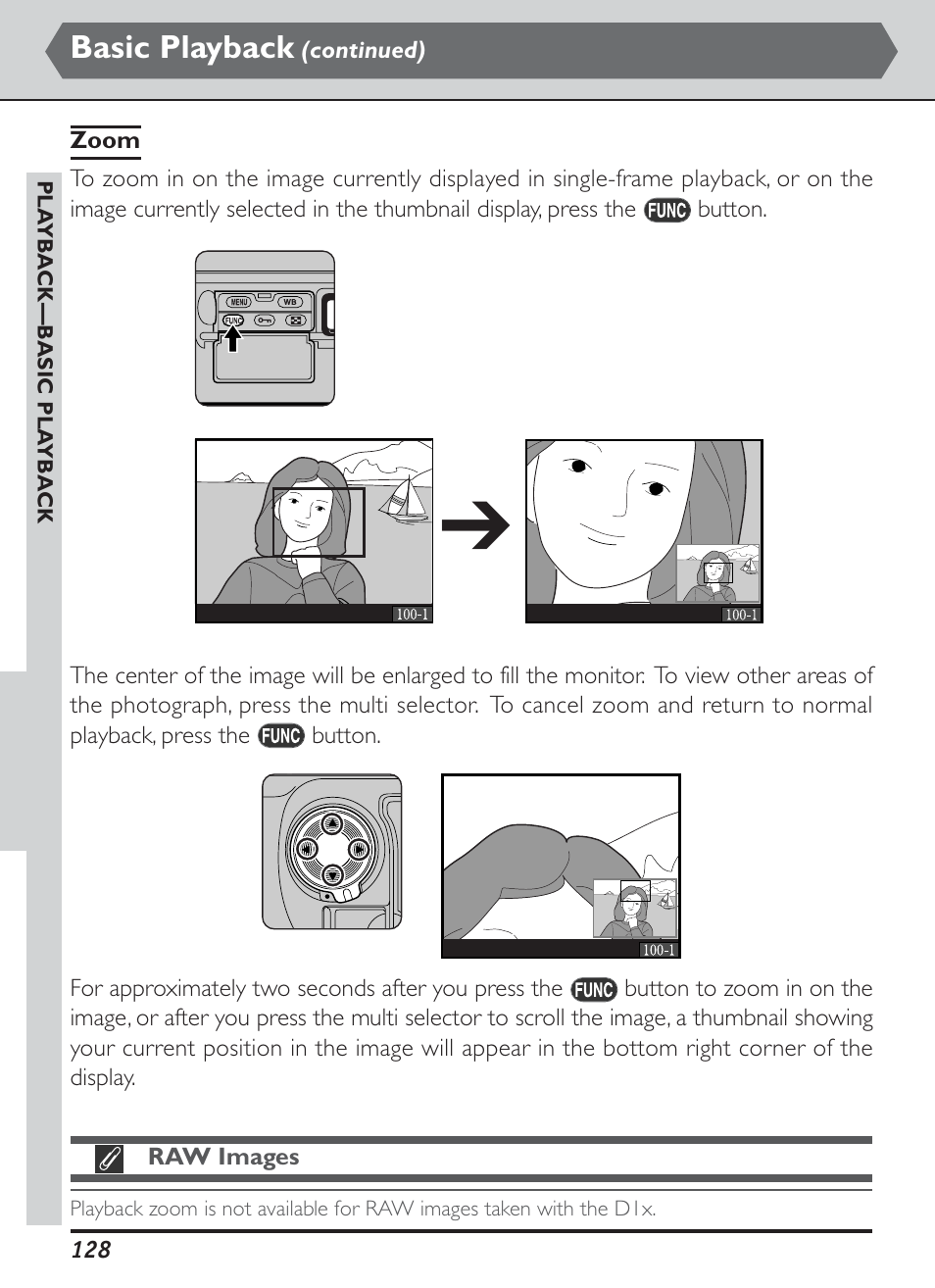 Basic playback | Nikon D1H User Manual | Page 142 / 238