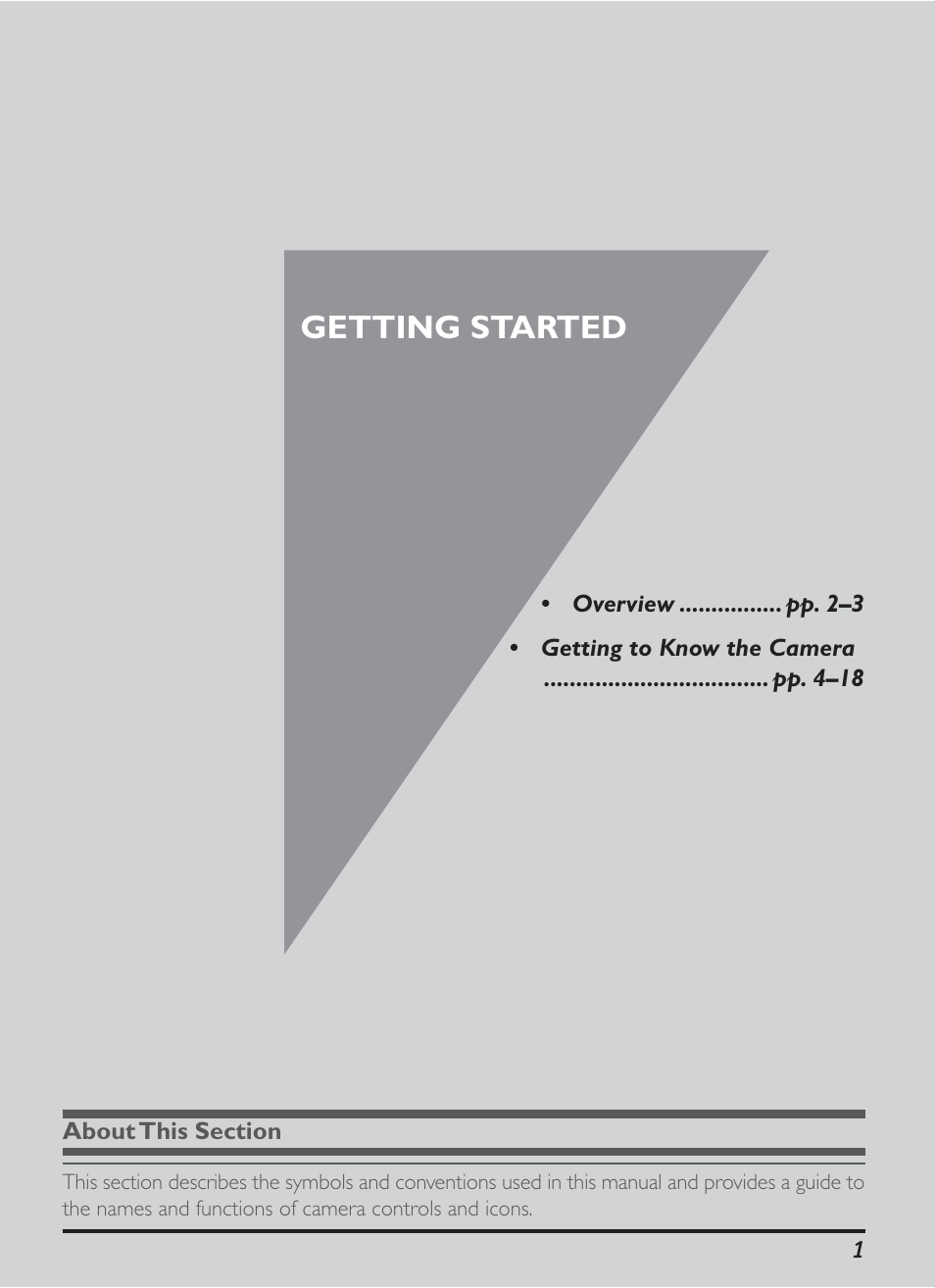 Getting started | Nikon D1H User Manual | Page 15 / 238