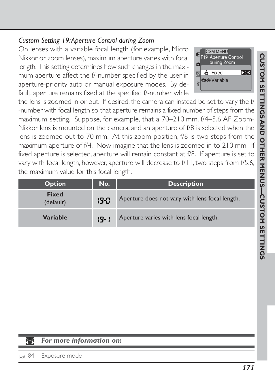 For more information on | Nikon D1H User Manual | Page 185 / 238