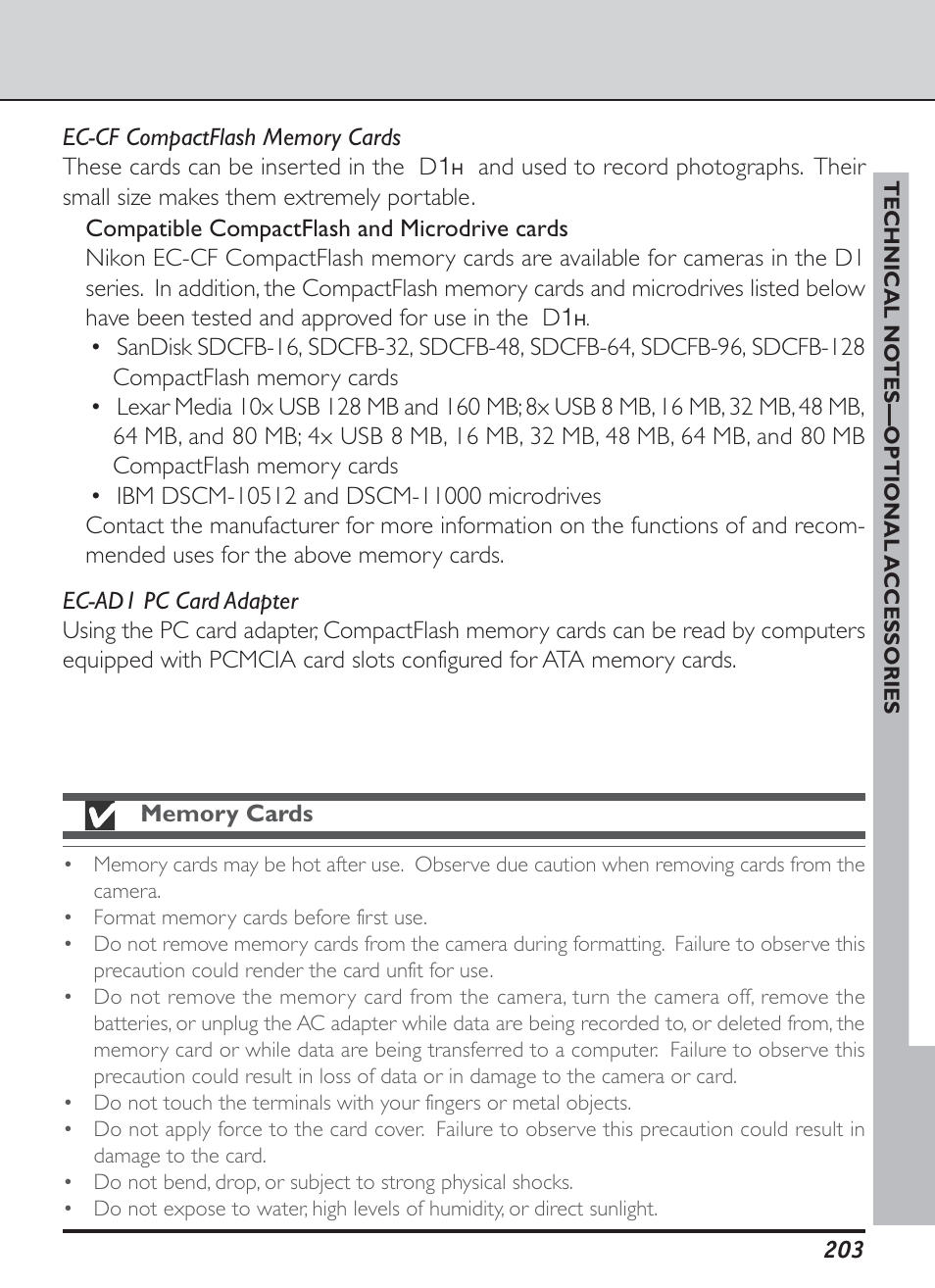 Nikon D1H User Manual | Page 217 / 238