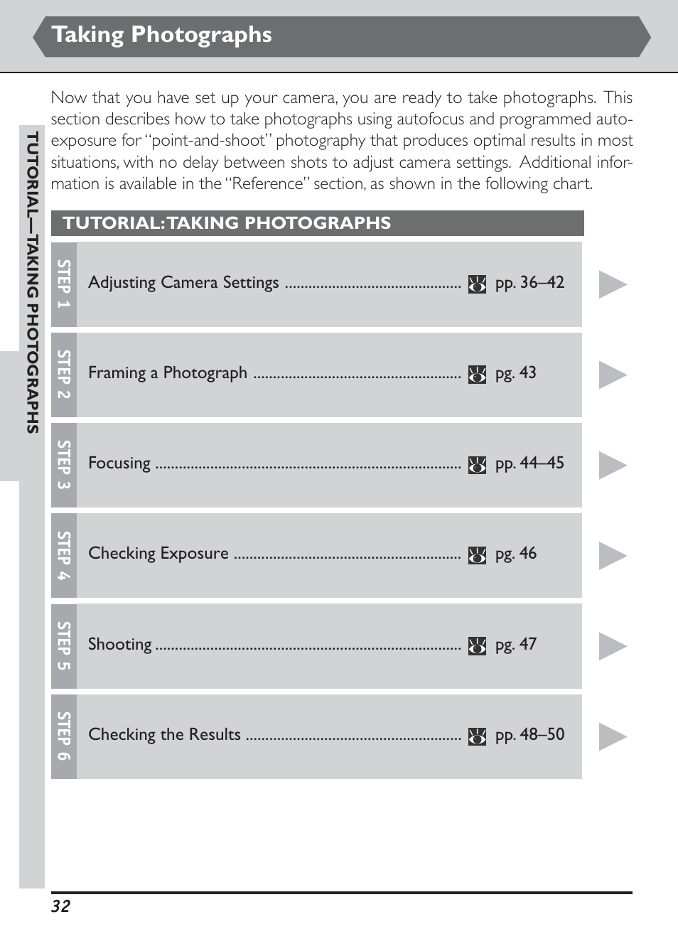 Taking photographs | Nikon D1H User Manual | Page 46 / 238