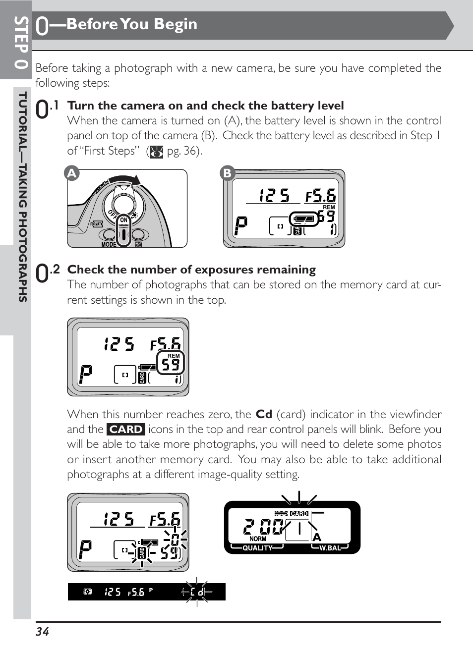Step 0, Before you begin | Nikon D1H User Manual | Page 48 / 238