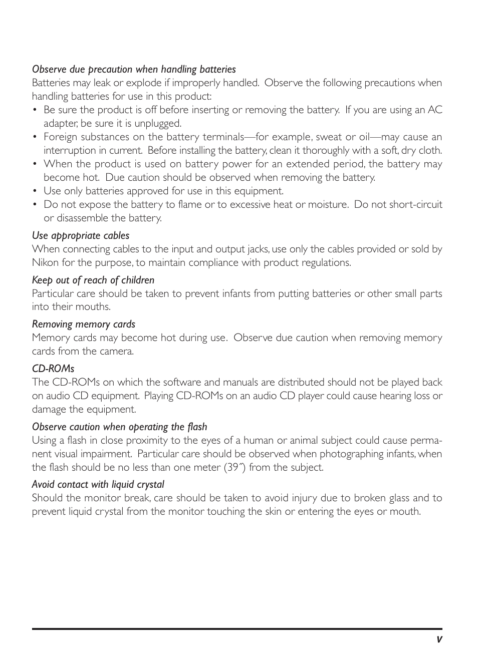 Nikon D1H User Manual | Page 5 / 238