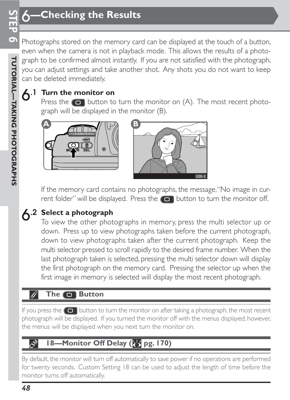 Step 6, Checking the results | Nikon D1H User Manual | Page 62 / 238