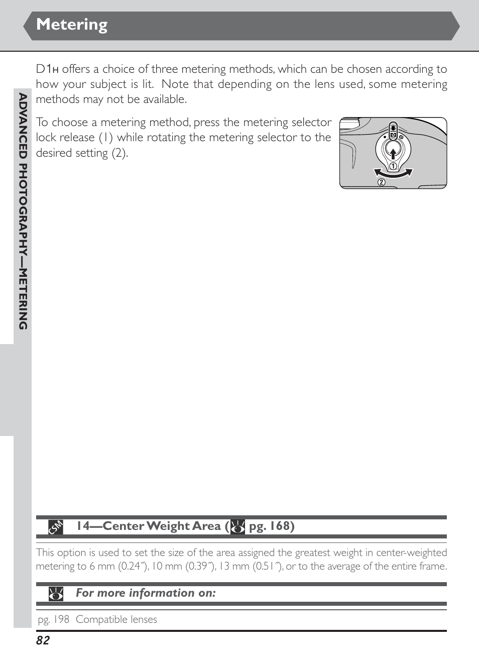 Metering | Nikon D1H User Manual | Page 96 / 238