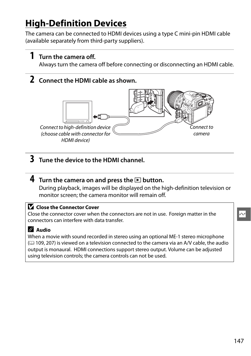 High-definition devices | Nikon D5100 User Manual | Page 165 / 260