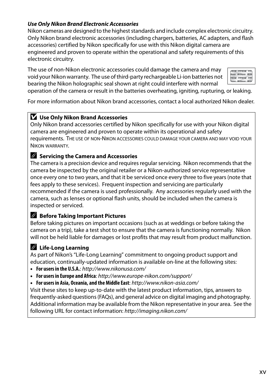 Nikon D5100 User Manual | Page 17 / 260