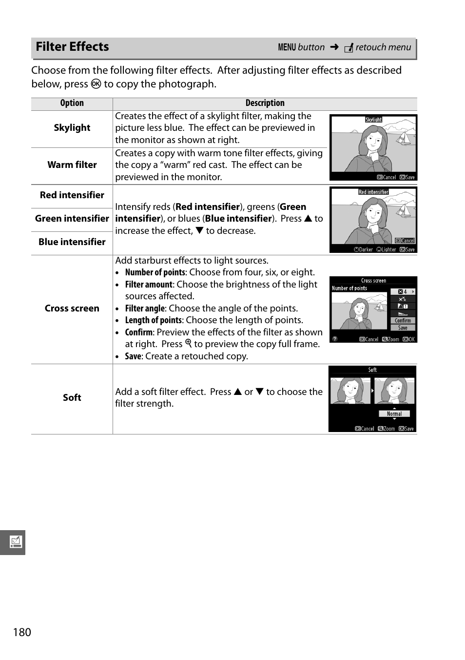 Filter effects | Nikon D5100 User Manual | Page 198 / 260