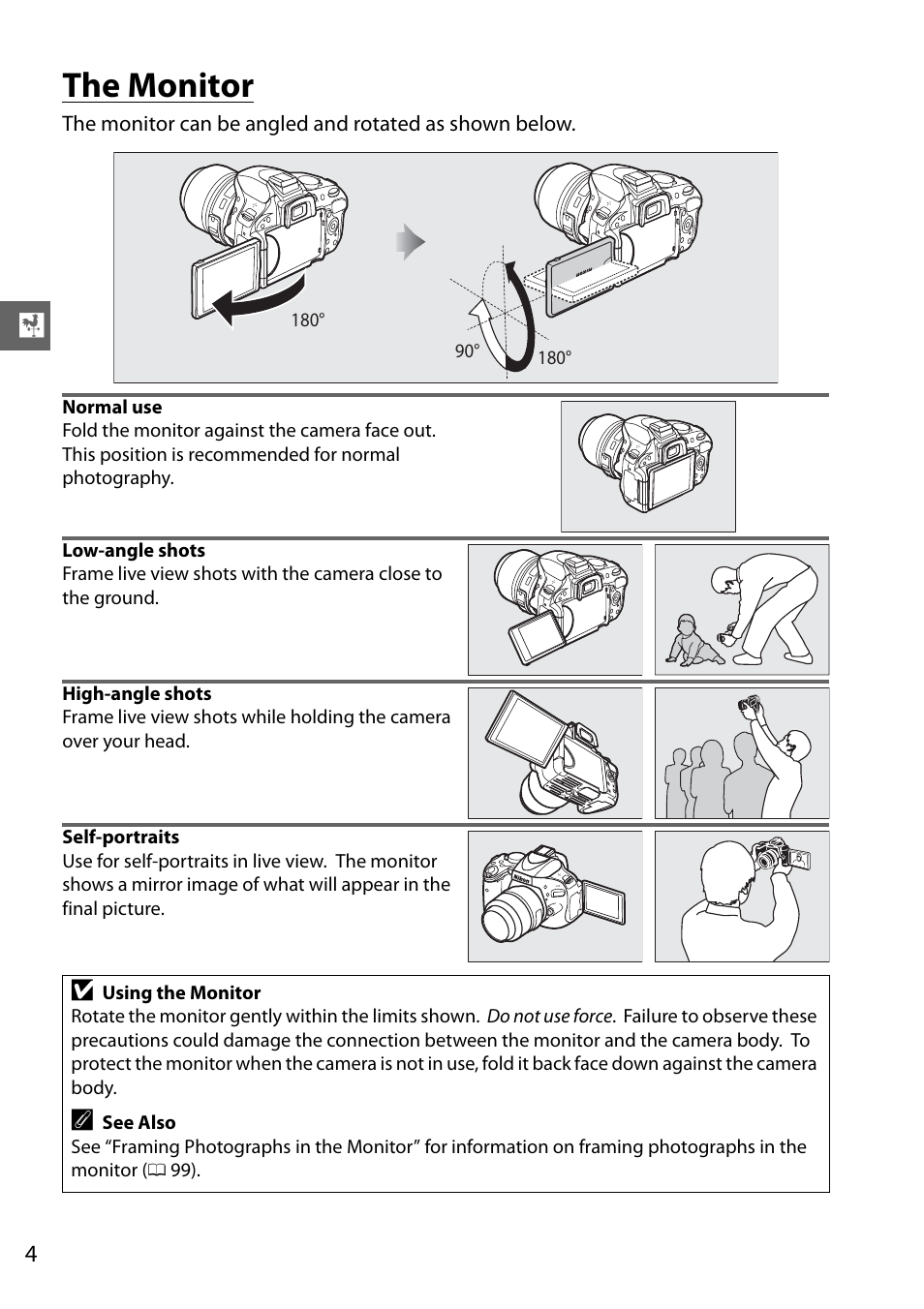 The monitor | Nikon D5100 User Manual | Page 22 / 260