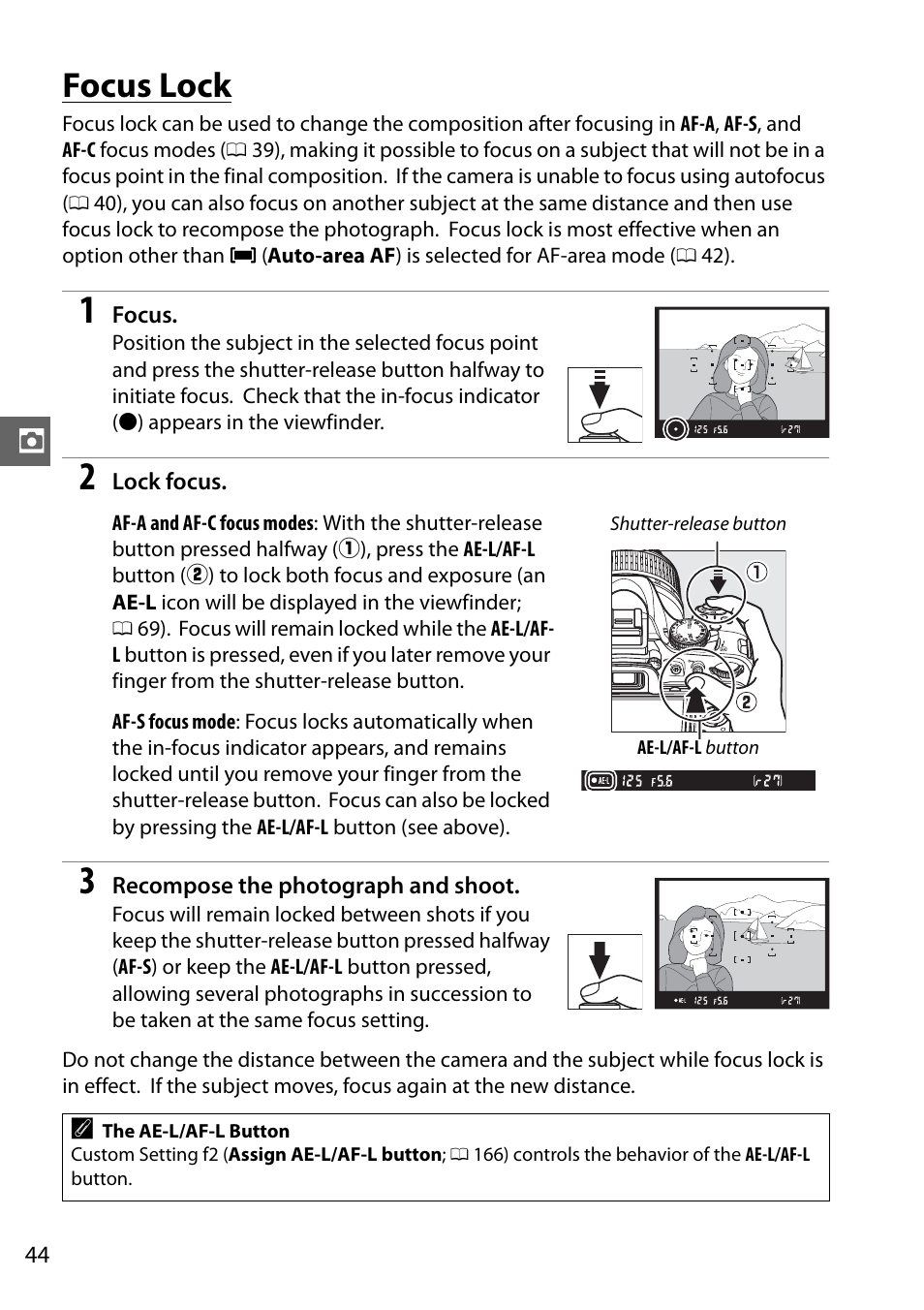 Focus lock | Nikon D5100 User Manual | Page 62 / 260