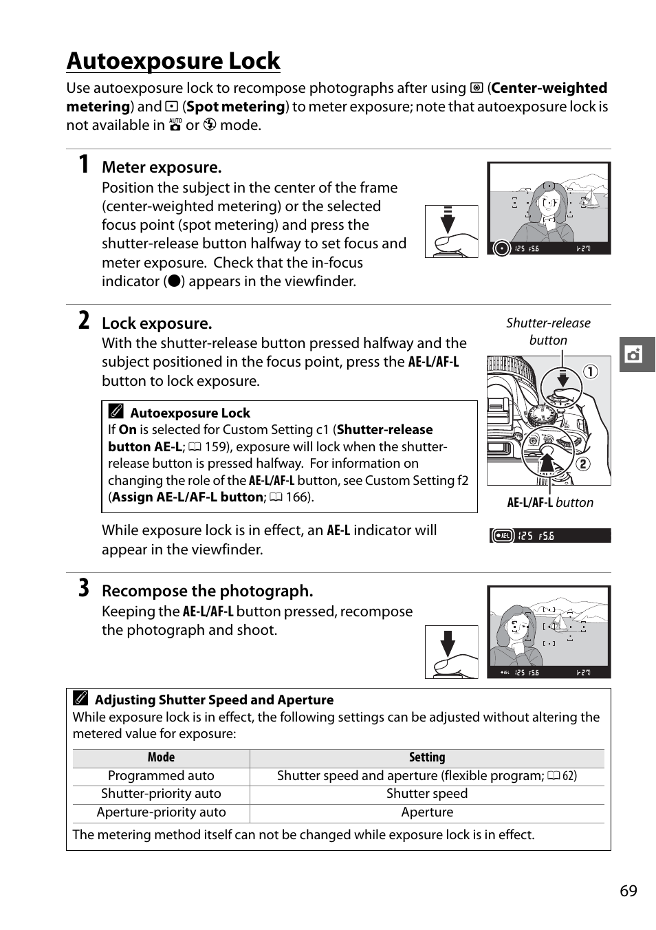 Autoexposure lock | Nikon D5100 User Manual | Page 87 / 260