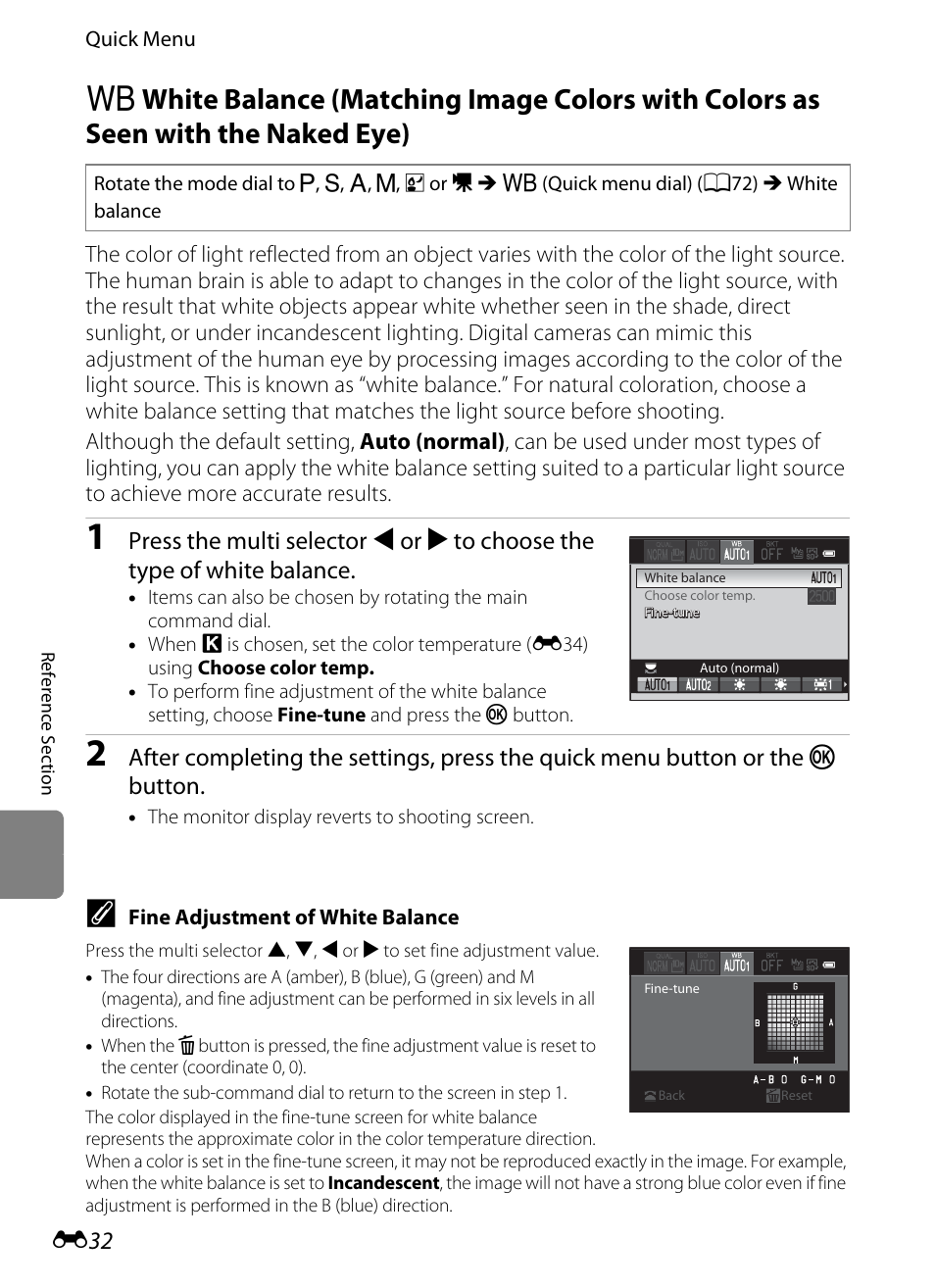 E32), E 32 | Nikon P7100 User Manual | Page 158 / 260