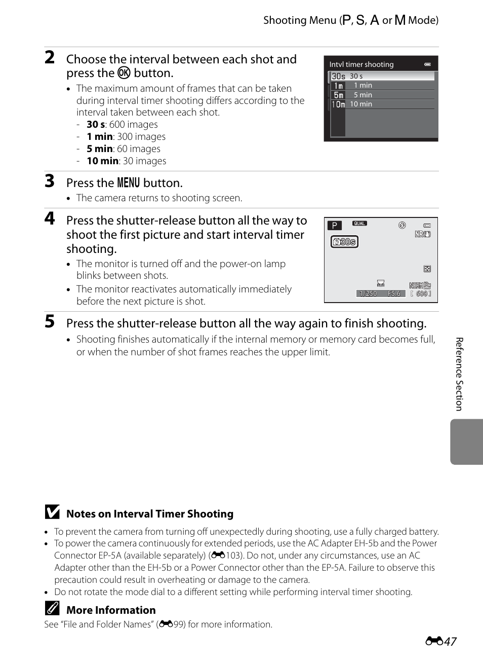 E 47, Press the d button | Nikon P7100 User Manual | Page 173 / 260