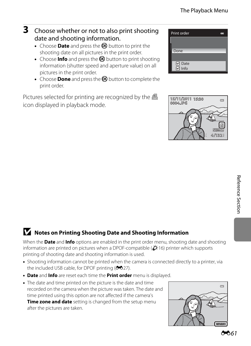 E 61, The playback menu | Nikon P7100 User Manual | Page 187 / 260