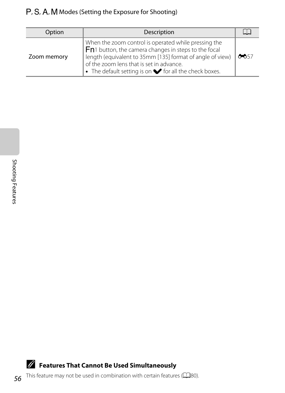 E “zoom memory, A56) | Nikon P7100 User Manual | Page 74 / 260