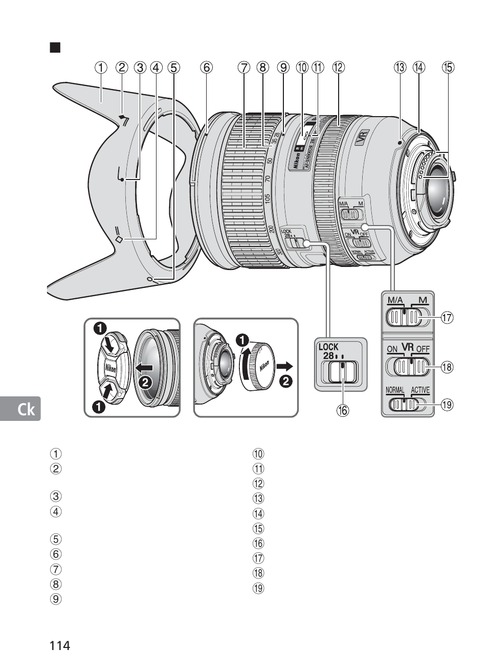 Jp en de fr es se ru nl it ck ch ck | Nikon AF-S VR 28-300mm f-3.5-5.6GED User Manual | Page 114 / 152