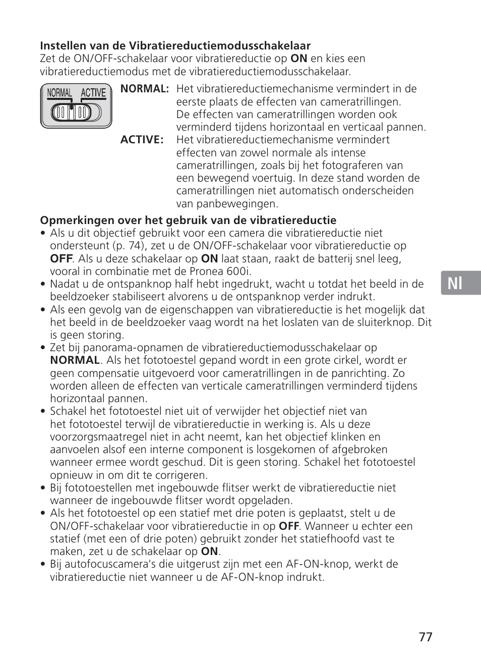 Jp en de fr es se ru nl it ck ch kr | Nikon AF-S VR 28-300mm f-3.5-5.6GED User Manual | Page 77 / 152