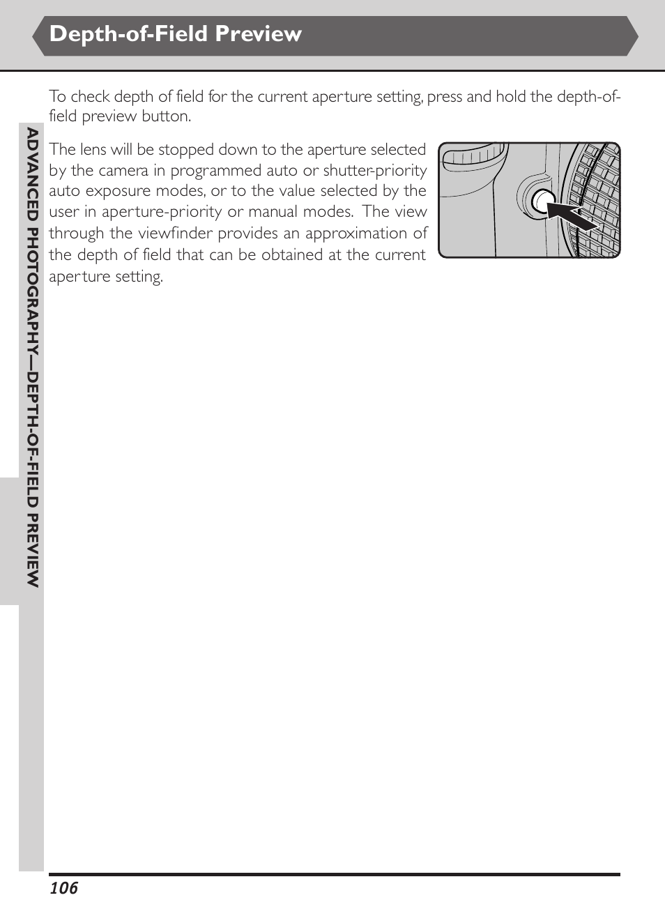 Depth-of-field preview | Nikon D1X User Manual | Page 119 / 236