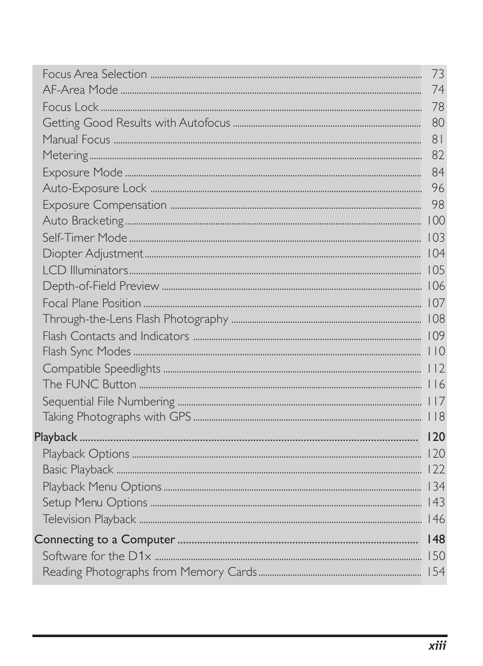 Nikon D1X User Manual | Page 12 / 236