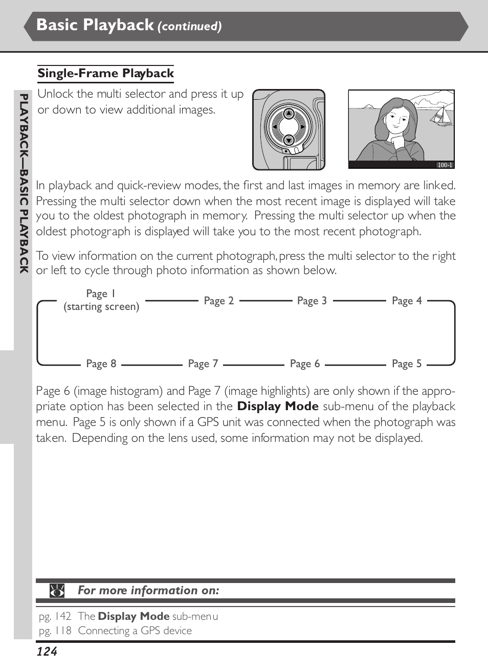 Basic playback | Nikon D1X User Manual | Page 137 / 236