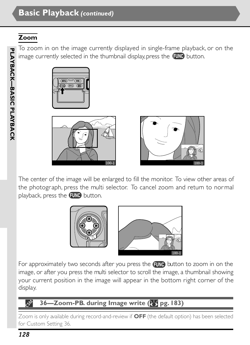 Basic playback | Nikon D1X User Manual | Page 141 / 236