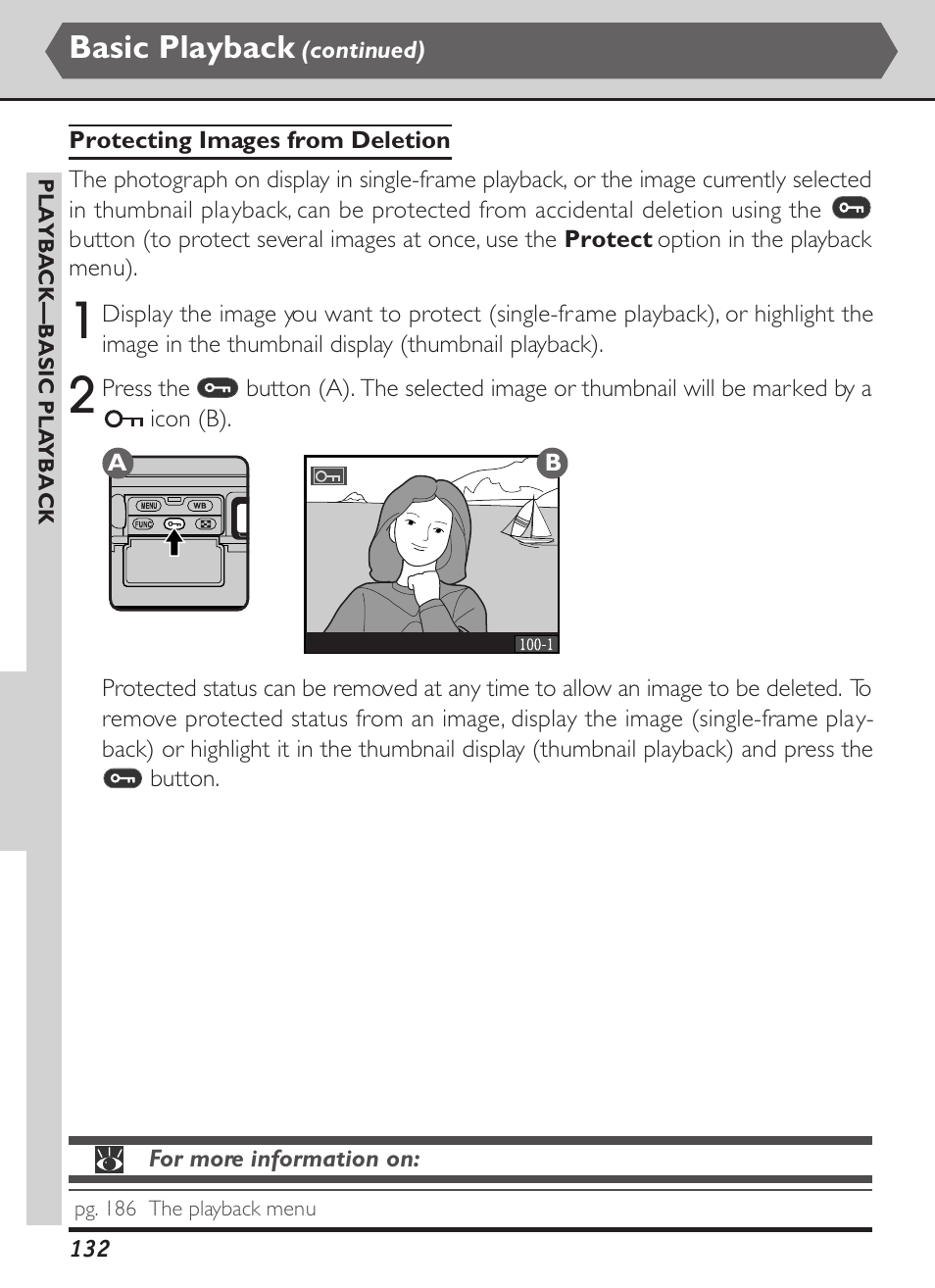 Basic playback | Nikon D1X User Manual | Page 145 / 236