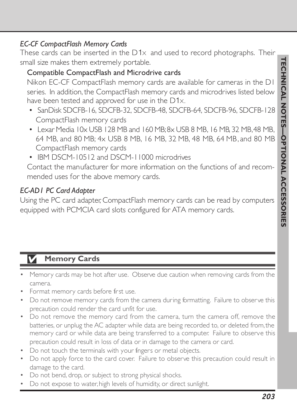 Nikon D1X User Manual | Page 216 / 236