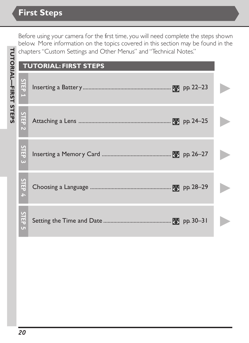 First steps | Nikon D1X User Manual | Page 33 / 236