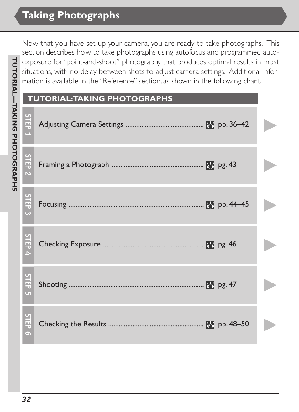 Taking photographs | Nikon D1X User Manual | Page 45 / 236
