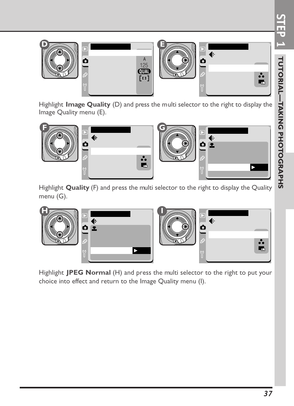 Step 1, De f h i | Nikon D1X User Manual | Page 50 / 236