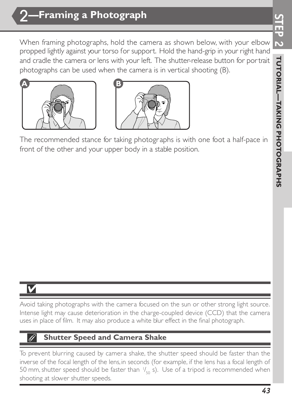 Step 2, Framing a photograph | Nikon D1X User Manual | Page 56 / 236