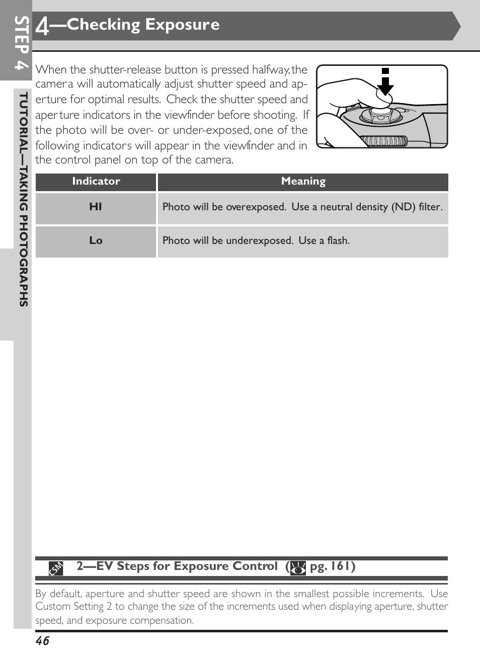 Step 4, Checking exposure | Nikon D1X User Manual | Page 59 / 236