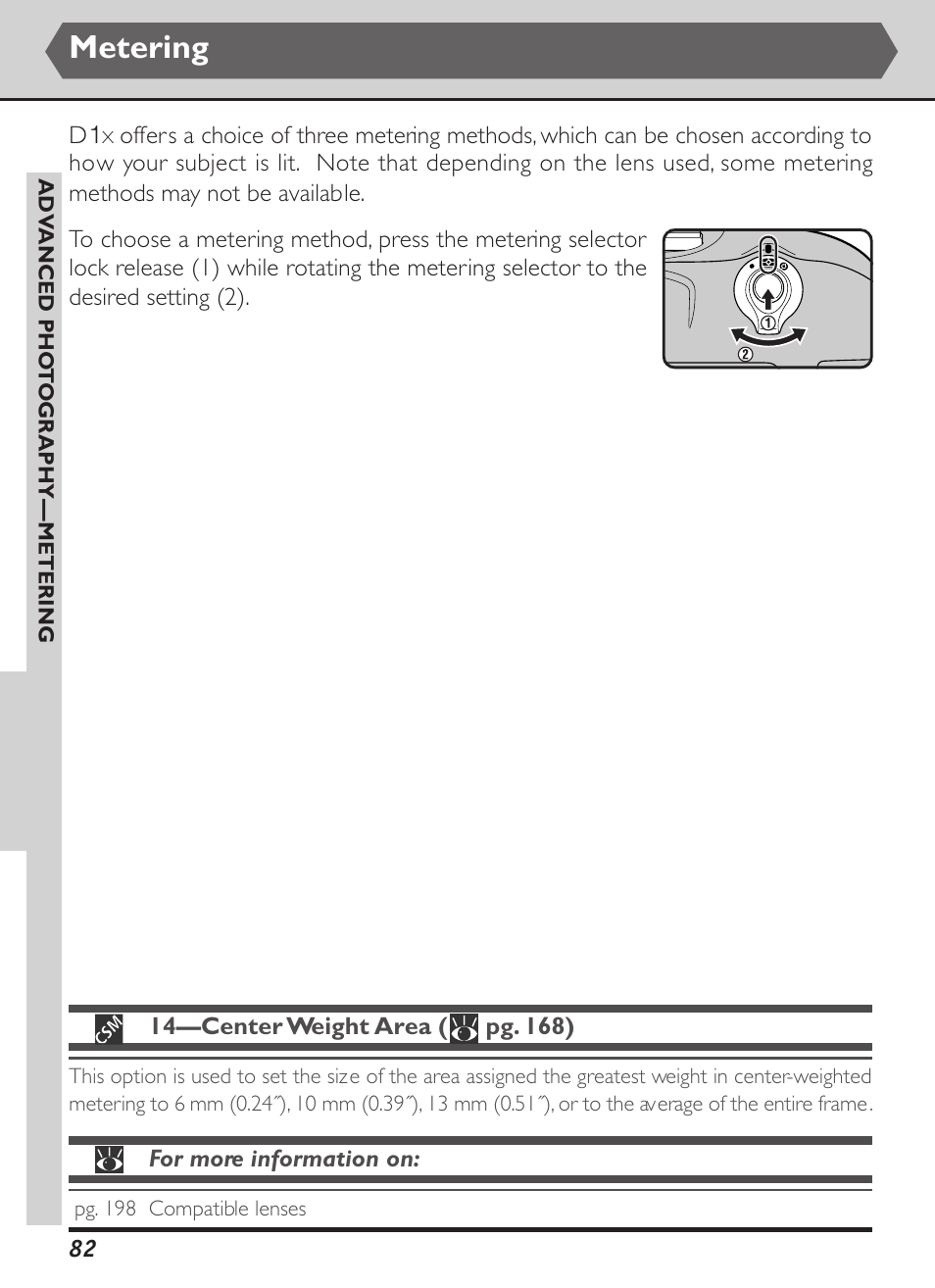 Metering | Nikon D1X User Manual | Page 95 / 236