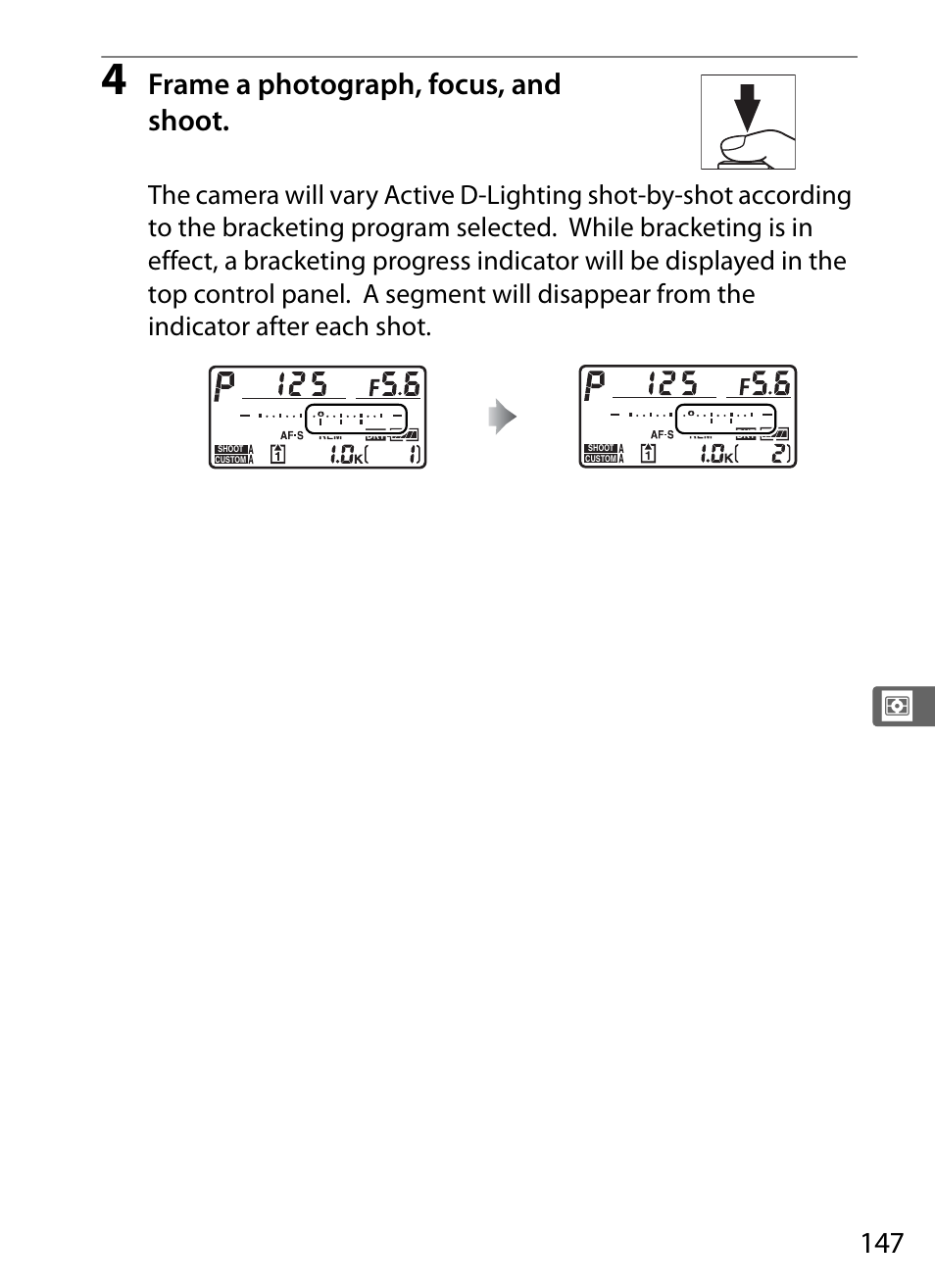 Frame a photograph, focus, and shoot | Nikon D3S User Manual | Page 173 / 460