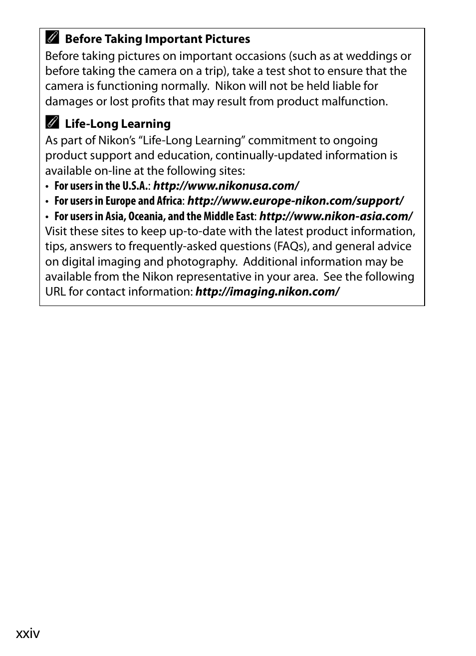 Nikon D3S User Manual | Page 26 / 460