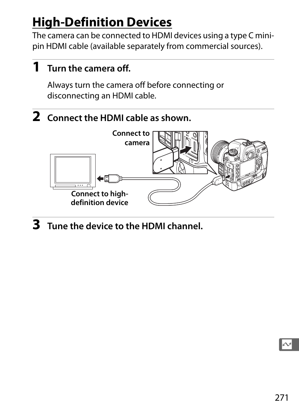 High-definition devices | Nikon D3S User Manual | Page 297 / 460