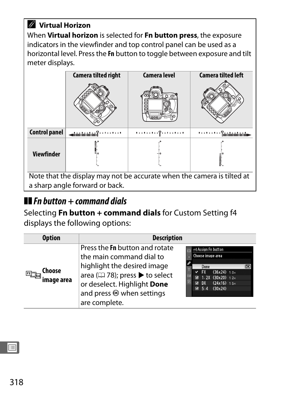 Fn button + command dials | Nikon D3S User Manual | Page 344 / 460