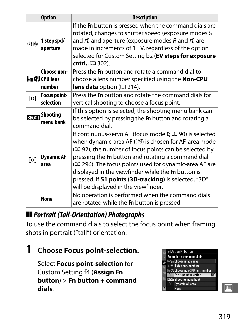 Portrait (tall-orientation) photographs | Nikon D3S User Manual | Page 345 / 460