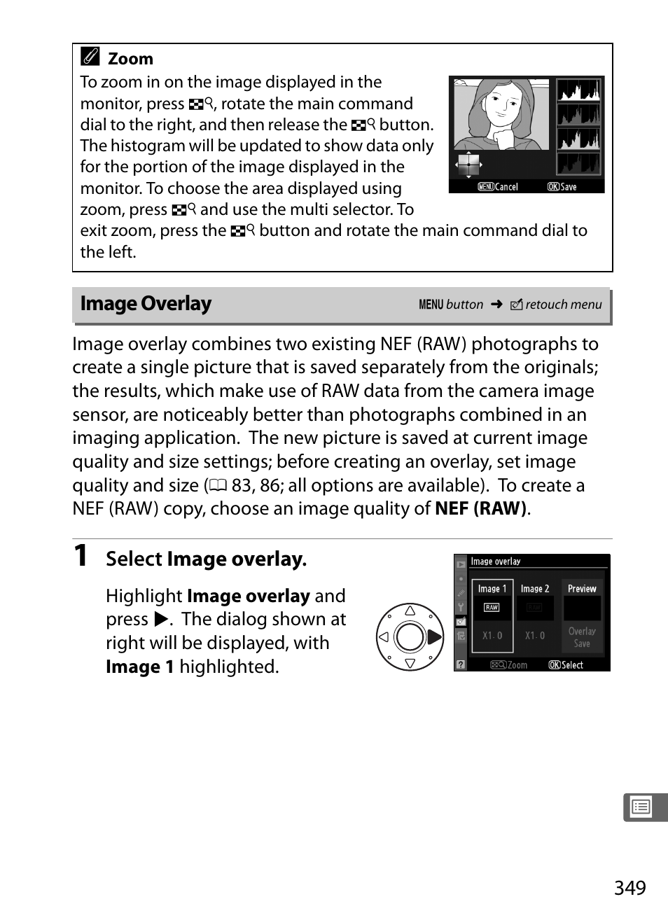Image overlay | Nikon D3S User Manual | Page 375 / 460
