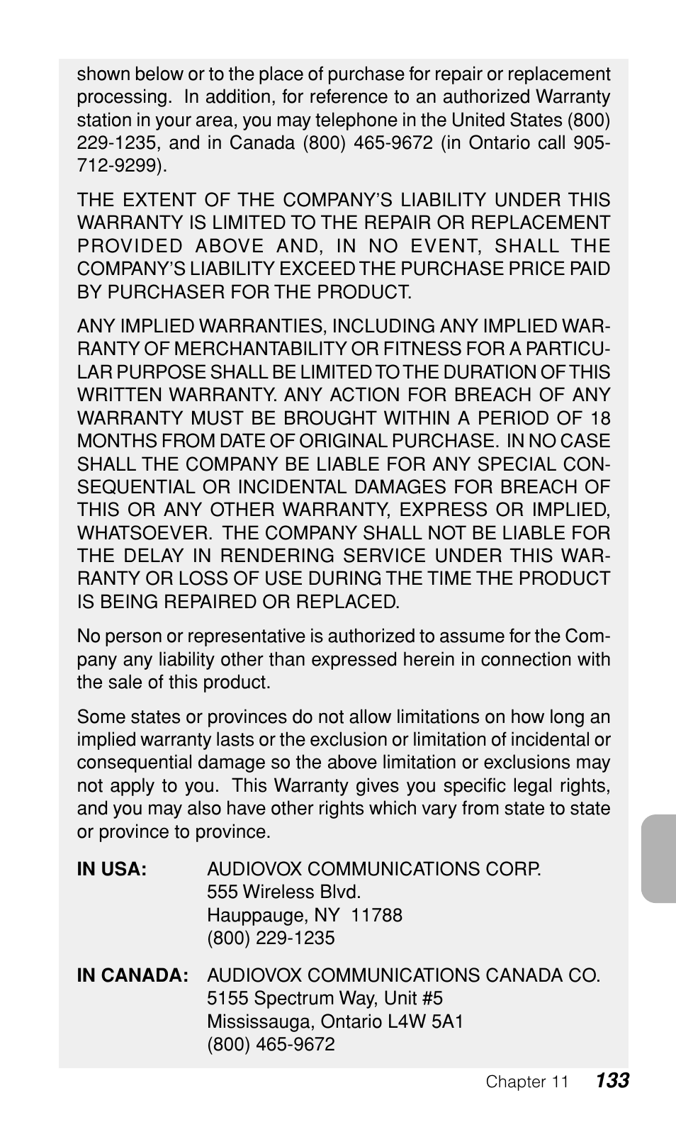 Audiovox CDM9500 User Manual | Page 134 / 145